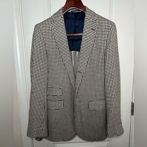 Sid Mashburn Sport coat - Virgil No.2 -Choc/Bone Houndstooth - ITA 50R / US 40R